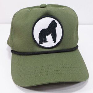 San Diego Zoo Mens Hat Green Snapback Baseball Gorilla Patch